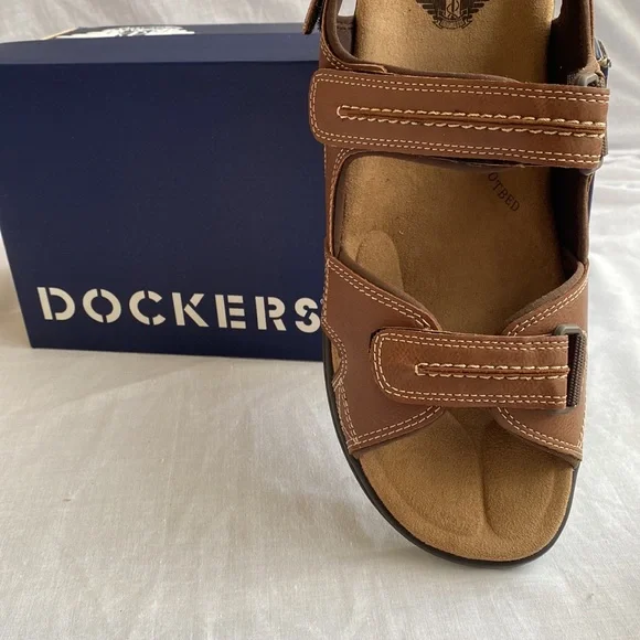Dockers Men’s NewPage Casual 2 Strap Sandals Sz 11 in Rust - Picture 13 of 16